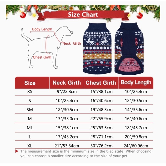 PUPTECK 🎁 Fair Isle Holiday Dog Sweater - Picture 15 of 15